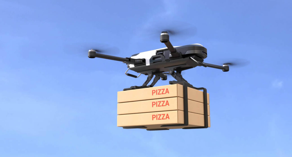 Un drone livreur de pizzas attire l’attention à Paris